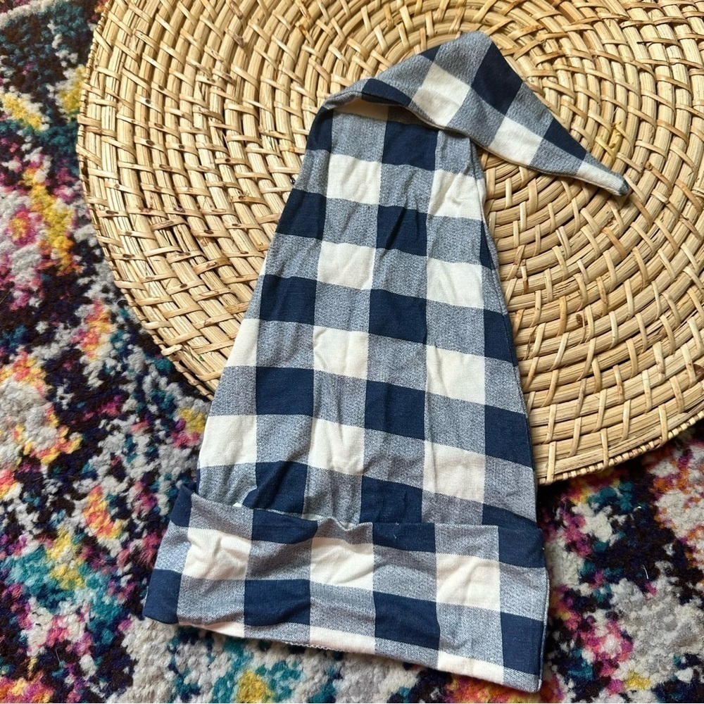 Kate Quinn Gingham Plaid Gnome Hat NEW